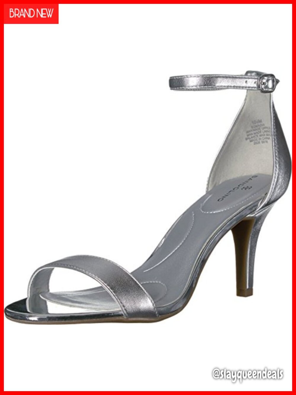Bandolino Madia Open Toe Dress Sandal Ankle Strap Slim Stiletto Heel Wedding